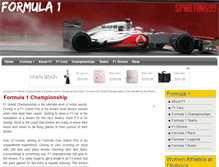 Tablet Screenshot of formula1.sporting99.com